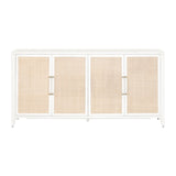 Modern European furniture - Rattan Inlaid 4-Door Sideboard - www.oroa.com