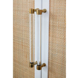 Modern European furniture - Rattan Inlaid 4-Door Sideboard - www.oroa.com