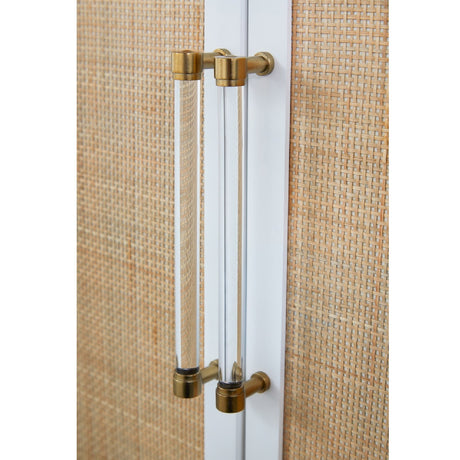Modern European furniture - Rattan Inlaid 4-Door Sideboard - www.oroa.com