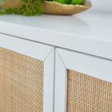 Modern European furniture - Rattan Inlaid 4-Door Sideboard - www.oroa.com