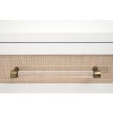 White 1-Drawer Side Table | Living Essentials Holland