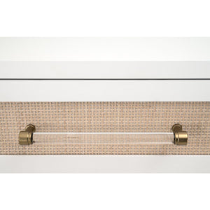   White 1-Drawer Side Table | Oroa.com