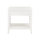 White 1-Drawer Side Table | Living Essentials Holland