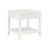 White 1-Drawer Side Table | Living Essentials Holland