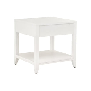   White 1-Drawer Side Table | Oroa.com