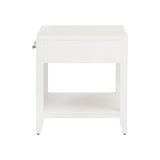 White 1-Drawer Side Table | Living Essentials Holland
