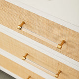 Modern European furniture - Rattan Inlaid 6-Drawer Double Dresser - www.oroa.com