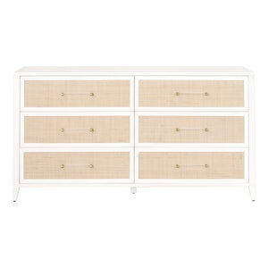   Rattan Inlaid 6-Drawer Double Dresser | Oroa.com