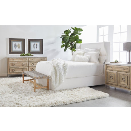 Marble Topped Acacia Media Cabinet | Living Essentials Azure