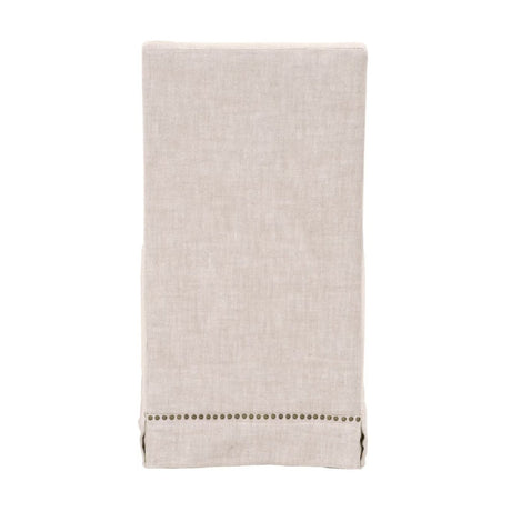 Cream Linen Skirted Dining Chairs (2) | Living Essentials Colleen