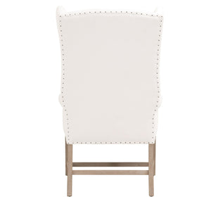  French Linen Wingback Accent Chair | Oroa.com