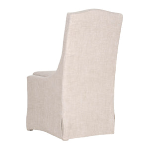   French Linen Skirted Dining Chairs (2) | Oroa.com