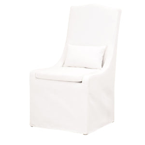   French Linen Skirted Dining Chairs (2) | Oroa.com