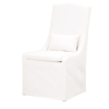 French Linen Skirted Dining Chairs (2) | Living Essentials Colette