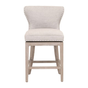 Modern European furniture - Nail Tacked Swivel Counter Stool - www.oroa.com