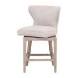 Modern European furniture - Nail Tacked Swivel Counter Stool - www.oroa.com