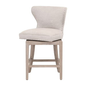   Modern European furniture - Nail Tacked Swivel Counter Stool - www.oroa.com | Oroa.com
