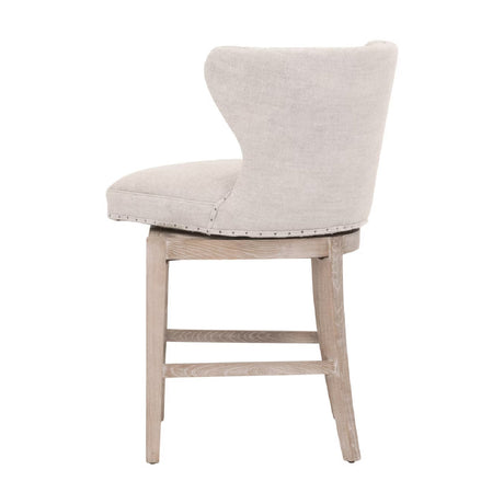 Modern European furniture - Nail Tacked Swivel Counter Stool - www.oroa.com