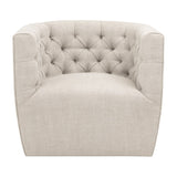 Tufted Back Swivel Club Chair | Living Essentials Marcel