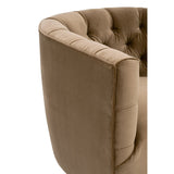 Tufted Back Swivel Club Chair | Living Essentials Marcel