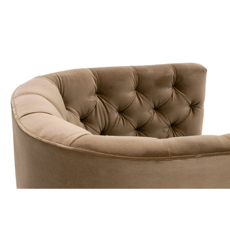 Tufted Back Swivel Club Chair | Living Essentials Marcel