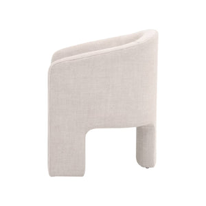   French Linen 3-Legged Accent Chair | Oroa.com