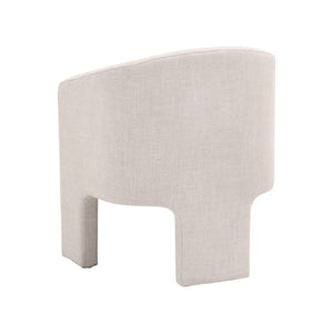   French Linen 3-Legged Accent Chair | Oroa.com
