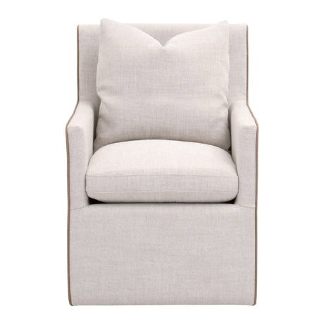 Two-Toned Wheeled Lounge Chair | Living Essentials Harmony