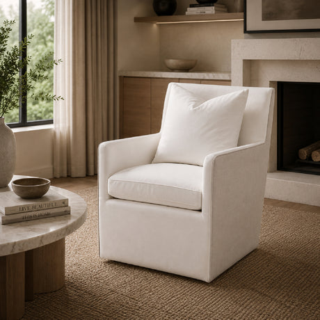   Two-Toned Wheeled Lounge Chair | Oroa.com
