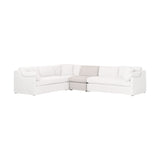 Cream Skirted Modular Accent Chair | Living Essentials Lena