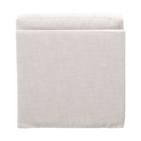 Cream Skirted Modular Accent Chair | Living Essentials Lena