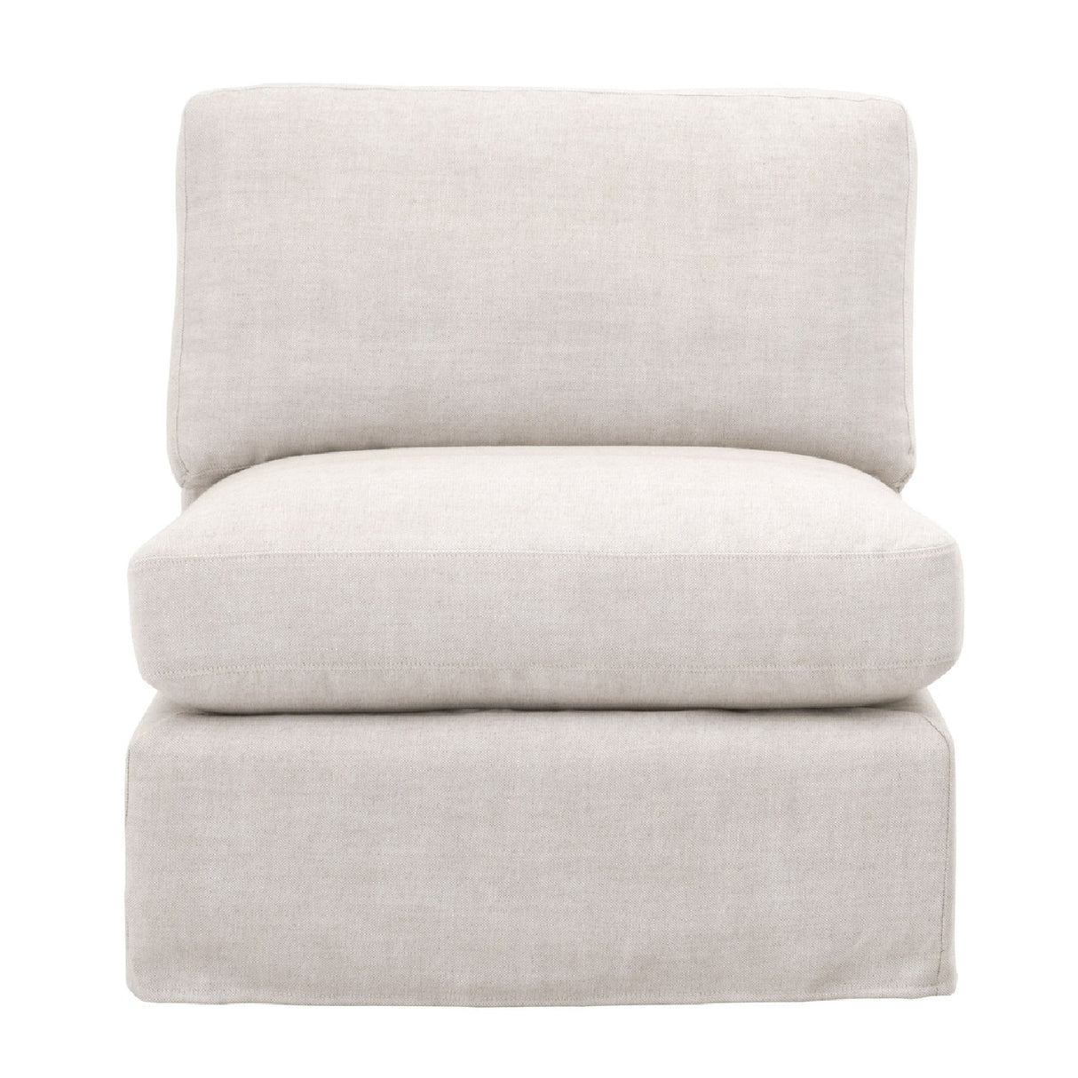   Cream Skirted Modular Accent Chair | Oroa.com