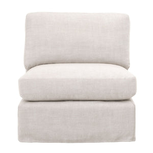   Cream Skirted Modular Accent Chair | Oroa.com