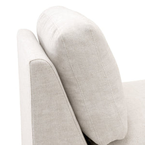  Cream Skirted Modular Accent Chair | Oroa.com