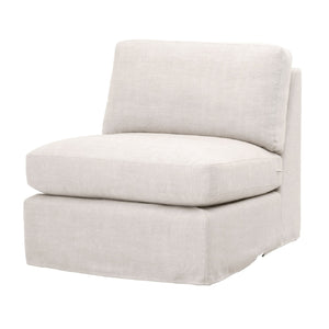   Cream Skirted Modular Accent Chair | Oroa.com
