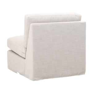   Cream Skirted Modular Accent Chair | Oroa.com
