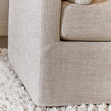 Cream Skirted Sofa | Living Essentials Lena