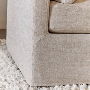   Cream Skirted Sofa | Oroa.com