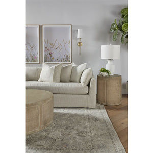   Beige Slipcover Sectional Sofa | Oroa.com
