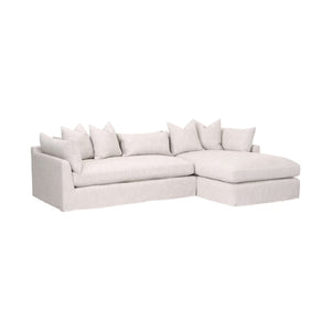   Beige Slipcover Sectional Sofa | Oroa.com