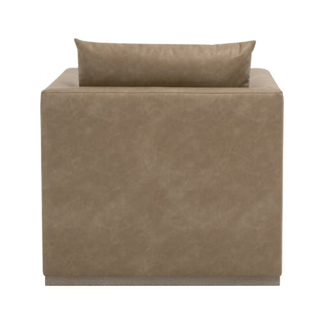 Oak Base Swivel Club Chair | Living Essentials Siena