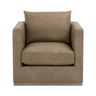 Oak Base Swivel Club Chair | Living Essentials Siena