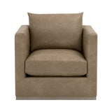 Oak Base Swivel Club Chair | Living Essentials Siena