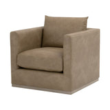Oak Base Swivel Club Chair | Living Essentials Siena