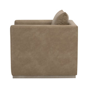   Oak Base Swivel Club Chair | Oroa.com