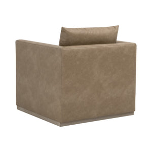   Oak Base Swivel Club Chair | Oroa.com