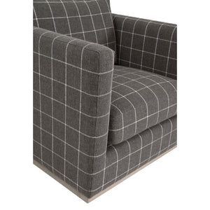   Oak Base Swivel Club Chair | Oroa.com