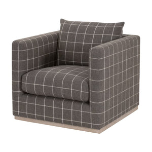  Oak Base Swivel Club Chair | Oroa.com
