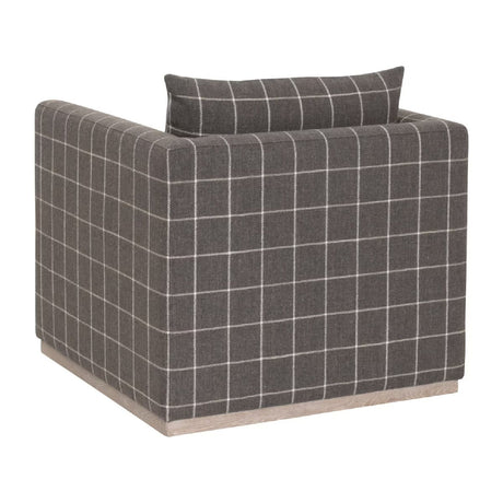 Oak Base Swivel Club Chair | Living Essentials Siena