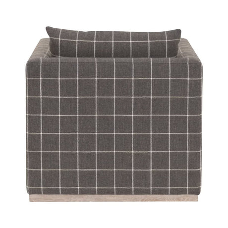 Oak Base Swivel Club Chair | Living Essentials Siena